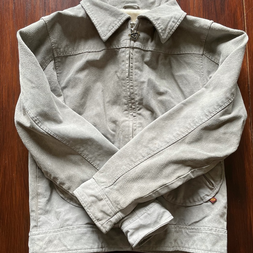 Leather Roxy Bomber Jacket - Picture 7 of 8